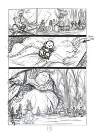 Bertrand Gatignol - Les Ogres Dieux - Tome 1 Planche 19 crayonné - Comic Strip
