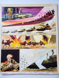 Don Lawrence - L'EMPIRE DE TRIGAN  THE ALIEN DUST   couleur directe - Planche originale