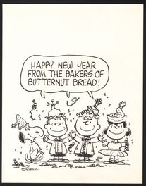 Charles M. Schulz - Peanuts for Butternut Bread - Illustration originale