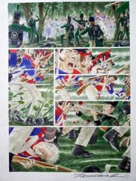 Andréi Arinouchkine - LA FACE CACHEE DE WATERLOO T1 LA VICTOIRE DE L'EMPEREUR   couleur directe - Planche originale