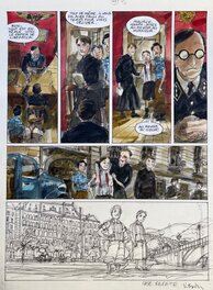 Vincent Bailly - Planche originale 47 un sac de billes T2 avec illustration originale en supplément - Comic Strip