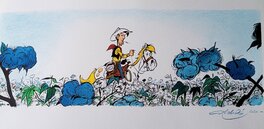 Achdé - Lucky Luke, un cowboy dans le coton - Original Illustration