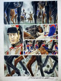 Andréi Arinouchkine - LA FACE CACHEE DE WATERLOO  T1  LA VICTOIRE DE L'EMPEREUR  couleur directe - Planche originale