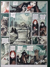 Planche originale - DRACULA T2 LE MYTHE RACONTE PAR BRAM STOCKER  couleur directe