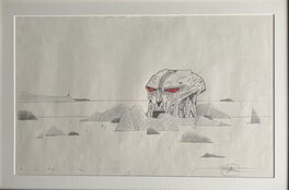 Philippe Druillet - Dessin Philippe Druillet et François Avril - Illustration originale