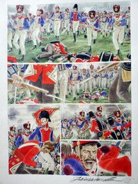 Andréi Arinouchkine - LA FACE CACHEE DE WATERLOO  T1  LA VICTOIRE DE L'EMPEREUR   couleur directe - Planche originale