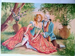 Florence Magnin - illustation originale  couleur directe - Original Illustration