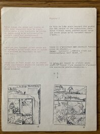 Roger Lécureux - Scénario original de Rahan - Original art