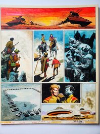 Don Lawrence - TRIGAN EMPIRE  THE ALIEN DUST  couleur directe - Planche originale