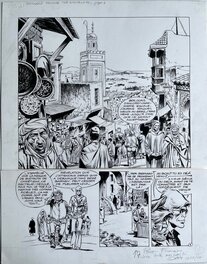 Planche originale - Le piège aux 100.000 dards, planche 1 de Dany