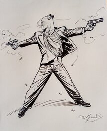 Juanjo Guarnido - John Blacksad - Original Illustration