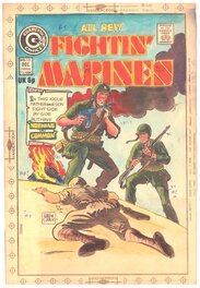 Warren Sattler - Fightin' Marines #115 Charlton Comic Cover Color Colour Guide Colorguide Colourguide - Couverture originale