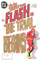 Carmine Infantino - The Flash #340 Cover Color Colour Guide Colorguide Colourguide by Tatjana Wood - Original Cover