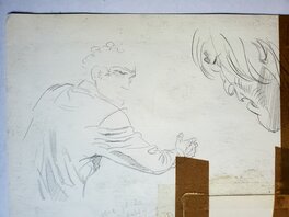 Crayonné au dos de la planche Crayonné au dos de la planche