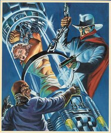 Dorian Cleavenger - Jim Steranko's 1978 cover for Jove's Shadow #22, The Silent Death Recreation - Original Illustration