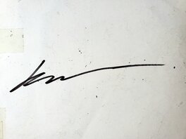 Signature au dos de la planche