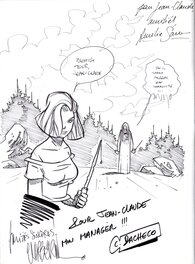 Chico Pacheco - Pacheco, Corbeyran et Sarn : Trop Mortel tome 2 EO, dédicaces - Sketch