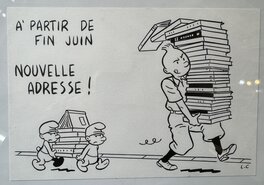 Luc Cornillon - Hommage a hergé - Illustration originale