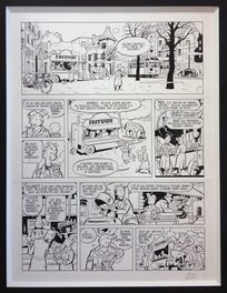 Olivier Schwartz - Le soir volé - Le groom vert-de-gris - Planche 5 - Série "Spirou & Fantasio par ... - Planche originale