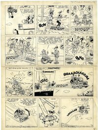 Planche originale - 1960 - Tif & Tondu, "Tif et Tondu à Hollywood"