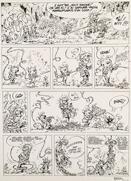 Batem - Batem, La queue du Marsupilami, planche n°44, 1987. - Planche originale