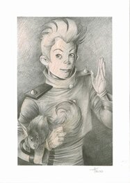 Fabrice Lebeault - Spirou & Spip - portrait - Original Illustration