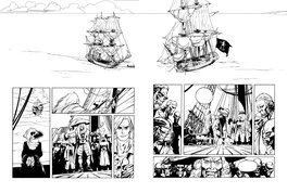Ronan Toulhoat - La REPUBLIQUE du CRANE - double planche 168 et 169 - Comic Strip