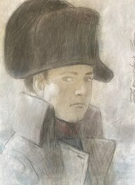 Andréi Arinouchkine - Andréi Arinouchkine, illustration originale, Napoléon, "La Face Cachée de Waterloo, la Victoire de L'Empereur". - Original Illustration