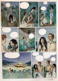 Isabelle Dethan - Isabelle Dethan, planche originale, "Khaemouasset ou la Loi de Maât". - Comic Strip