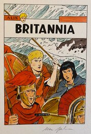 Marc Jailloux - Jacques Martin par Marc Jailloux, illustration originale, couverture alternative, Alix, "Britannia". - Original Illustration