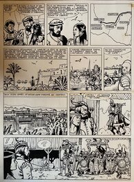 Jeronaton - Jean Torton dit Jeronaton, planche originale,"les Conquérants du Mexique". - Comic Strip