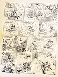 Kiko - Kiko, planche originale, Foufi, "La Tournée Des Grands Dupes". - Planche originale