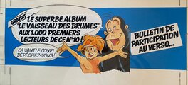 Mazel - Mazel, illustration originale, bandeau publicitaire "Les Jungles Perdues". - Original Illustration