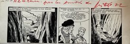 Comic Strip - Mittéï, planche originale," Les 3 A, les Naufrageurs de la Brume".