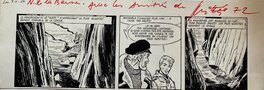 Comic Strip - Mittéï, planche originale," Les Aventures des 3A, les Naufrageurs de la Brume".