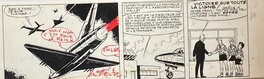 Mittéï - Mittéï, planche originale, les Aventures des 3 A, "l'Epreuve du Feu". - Comic Strip