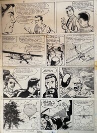 Arthur Piroton - Arthur Piroton, planche originale, Michel et Thierry, "La Pluie était sèche". - Comic Strip