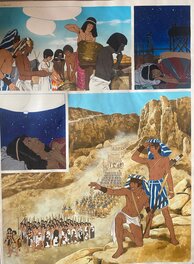 Jeronaton /Jean Torton, planche originale," l'Eternel Voyage "tome 2,  Armée Egyptienne en mouvement.