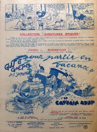 Le 4eme de Couv de ce ROBIN 19 Eo 1949 , .... avec un magnifique Lavis de CHOTT pour l'annonce de Gus et Gaëtan 8 au Japon .... Le 4eme de Couv de ce ROBIN 19 Eo 1949 , .... avec un magnifique Lavis de CHOTT pour l'annonce de Gus et Gaëtan 8 au Japon ....