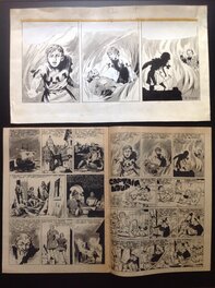 Le Strip original de La Bd de ROBIN des BOIS 19 et sa publiaction ouverte .... pour vous montrer que c'est publié ! ( le Rc ne sera pas joint a la vente )