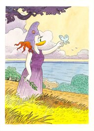 Jordi Juan - Daisy Duck Hommage à Moebius - Original Illustration