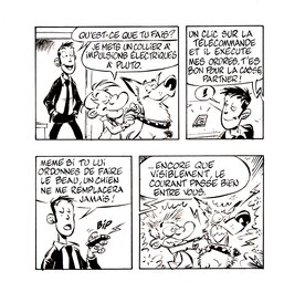 Simon Léturgie - Spoon & White, gag chien - Comic Strip