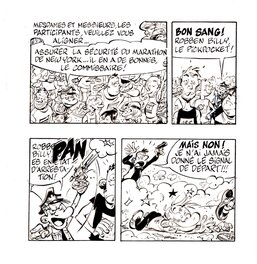 Simon Léturgie - Spoon & White, gag marathon - Planche originale