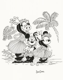 Silvia Ziche - Topolino #3064 cover - Illustration originale