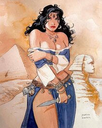 Enrico Marini - Mejaï et le Sphynx - Original Illustration
