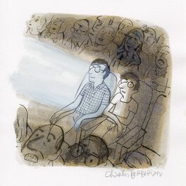 Charles Berberian - Une éducation orientale - Original Illustration