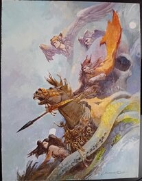 Luis Bermejo - Cover Comix Internacional 41. Cover Swords Against Darkness V - Original Illustration