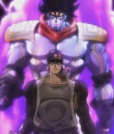 Jotaro and Star Platinum from Stardust Crusaders Jotaro and Star Platinum from Stardust Crusaders