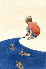 Guillaume Trouillard - Le garçon - Original Illustration