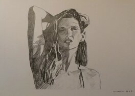 Stéphane Dubois - Portrait de femme - Illustration originale